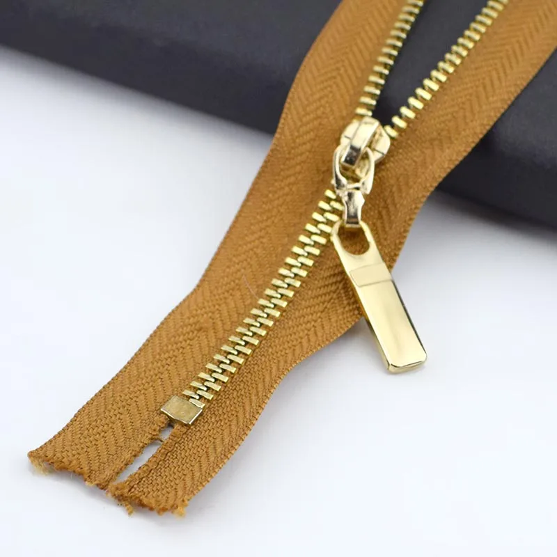 light tan gold 3 шт. Meetee 3#20 см металлическая молния Медь зуб Closeend застежка-молния одежда джинсы карман на молнии сумки кошелек Ремонтный комплект аксессуары - Цвет: light tan gold