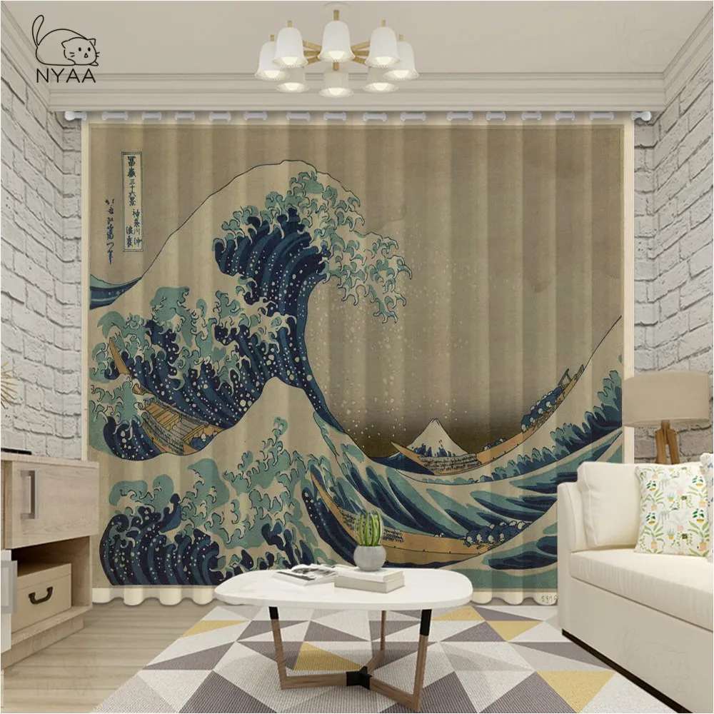 

Van Gogh Oil Painting The Starry Night Backdrop Curtains Blackout Living Room Bedroom Window French Ultra-thin Light Shading