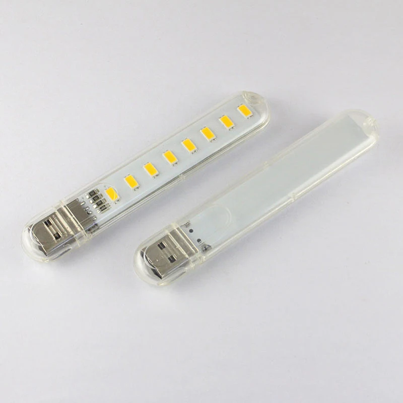Портативный мини-светильник с USB 8 светодиодный 5 В SMD 5730 настольная лампа