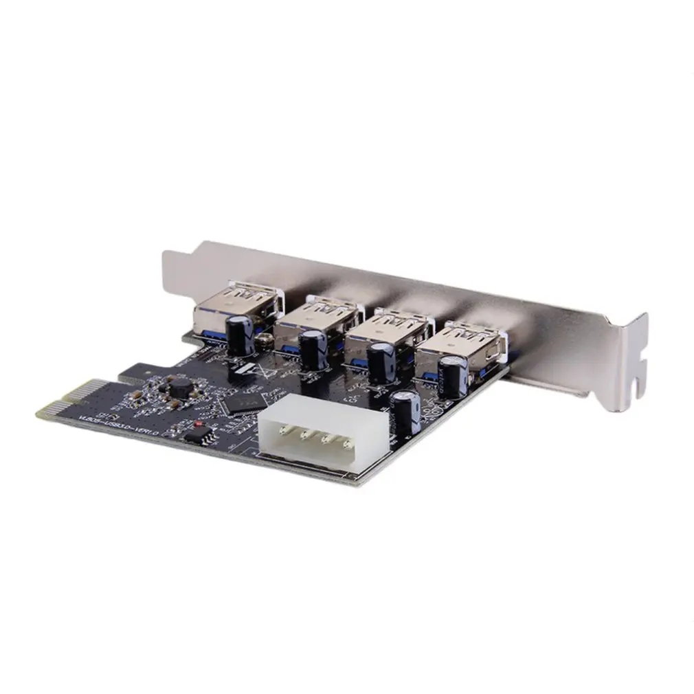 4 порта PCI-E к USB 3 0 концентратор PCI Express карта расширения адаптер 5 Гбит/с скорость
