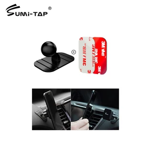 Sumi-tap Universal Car Holder Suction Base Disk 17mm Ball Head 3M Sticker Magnetic Gravity Support Car Phone Holders Accessories