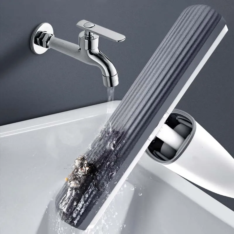 Автоматическая самоотжимающаяся швабра плоская Швабра с насадками из