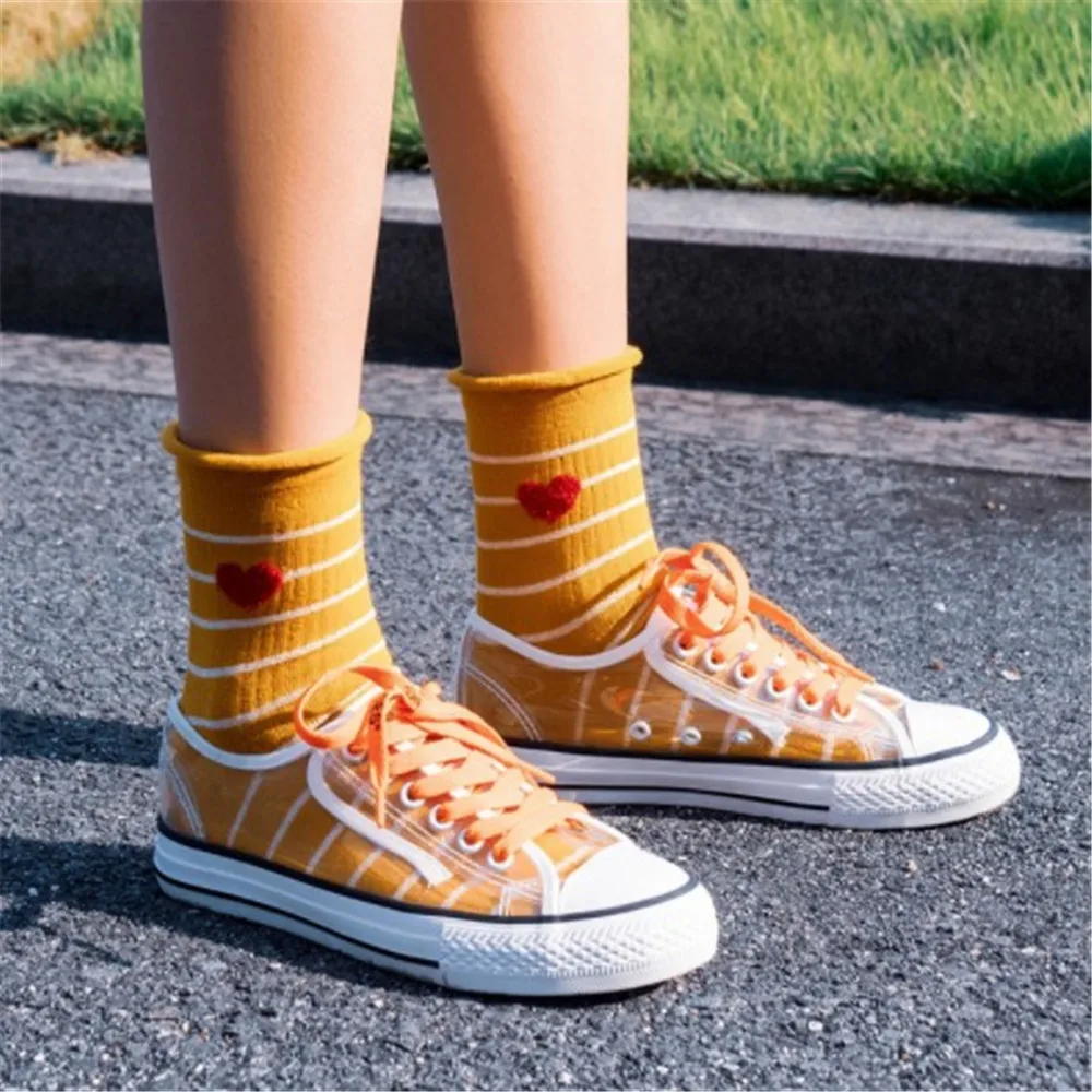 Модные кружевные мягкие хлопковые женские носки с оборками высококачественные