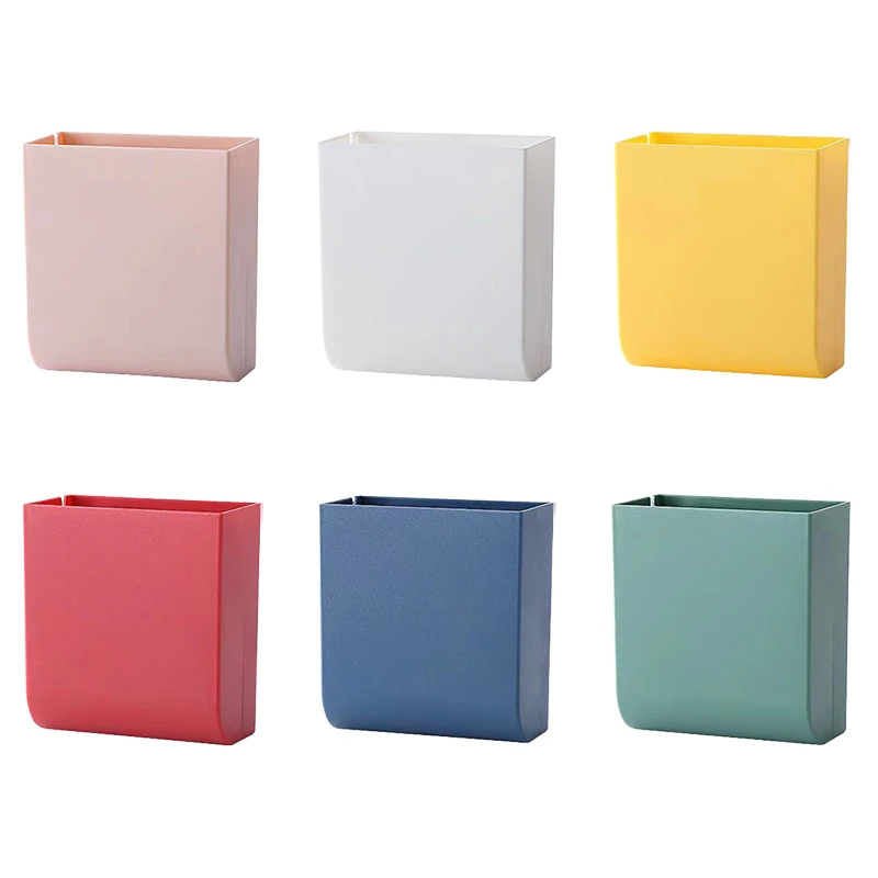 

Desktop Mobile Phone Charging Rack Punch-Free Wall-Mounted Paste Remote Control Storage Box