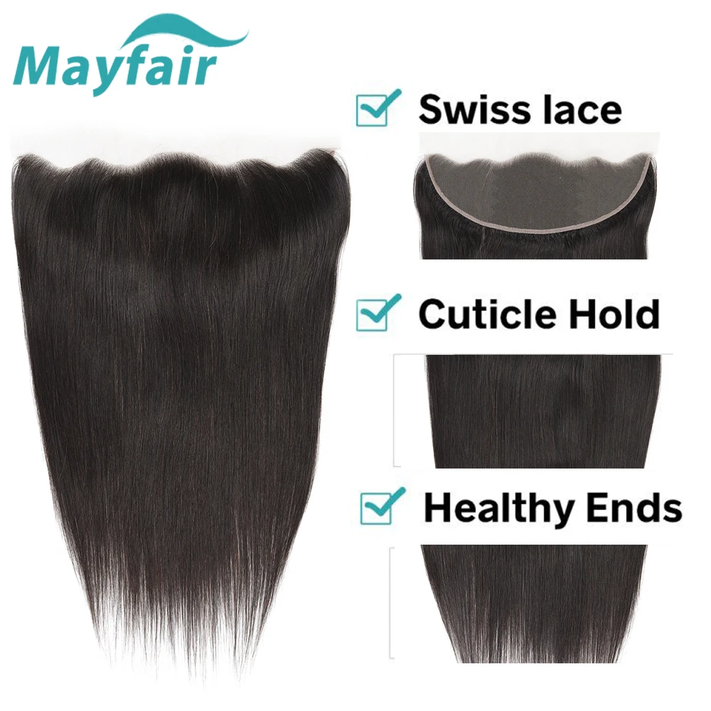 Mayfair волосы бразильские прямые человеческие кружева фронтальное Закрытие 13x4