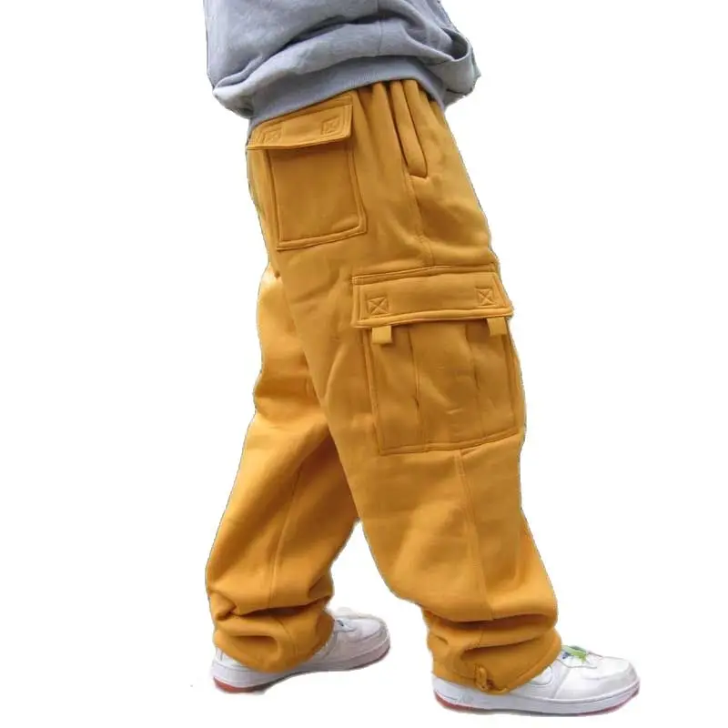 

Plus Size Hip Hop Joggers Sweatpants for Men and Women Streetwear Big Pocket Cargo Pants Casual Straight Loose Baggy Trousers