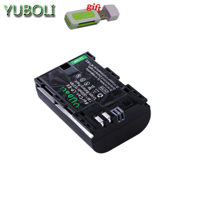 1battery Декодированный lpe6 bateria lp e6 E6N LP-E6N LP-E6 батарея+ двойное зарядное устройство для Canon 5D Mark II Mark III 6D 7D 60D 60Da 70D 80D DSLR - Цвет: 1battery