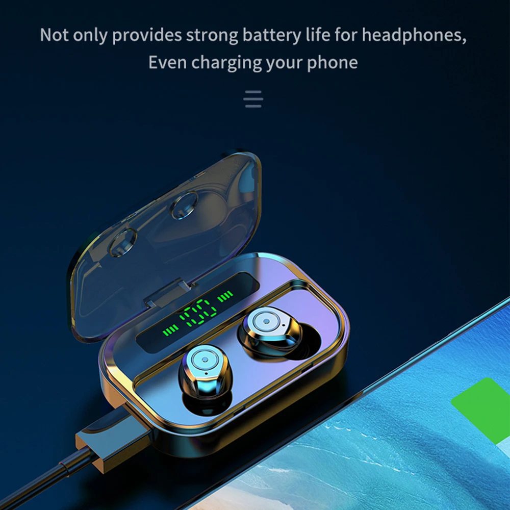 Новинка 3600 мАч TWS Bluetooth 5 0 наушники беспроводные интеллектуальное шумоподавление