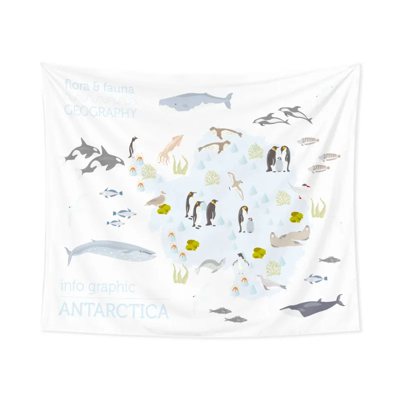 Jayi антарктическая биология животные гобелен простые мультфильмы детский сад