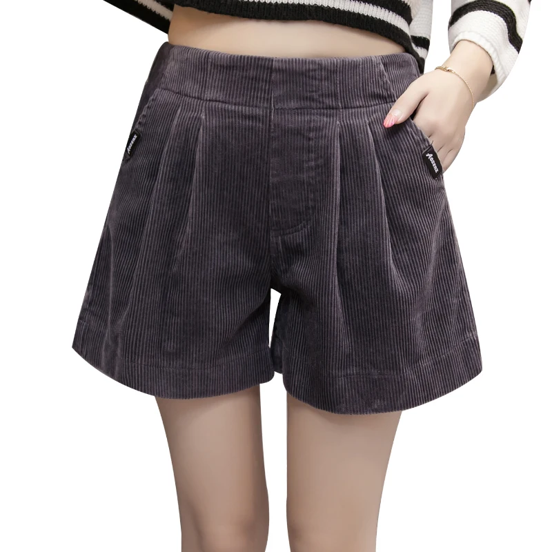Женские шорты корейская мода фасон этой зимы размера плюс с высокой талией