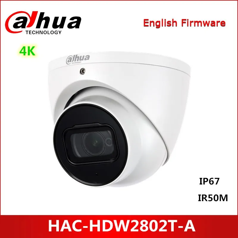 

Dahua 4K Starlight HDCVI IR камера для очков HAC-HDW2802T-A макс. ИК длина 50 м, Смарт ИК ip-камера