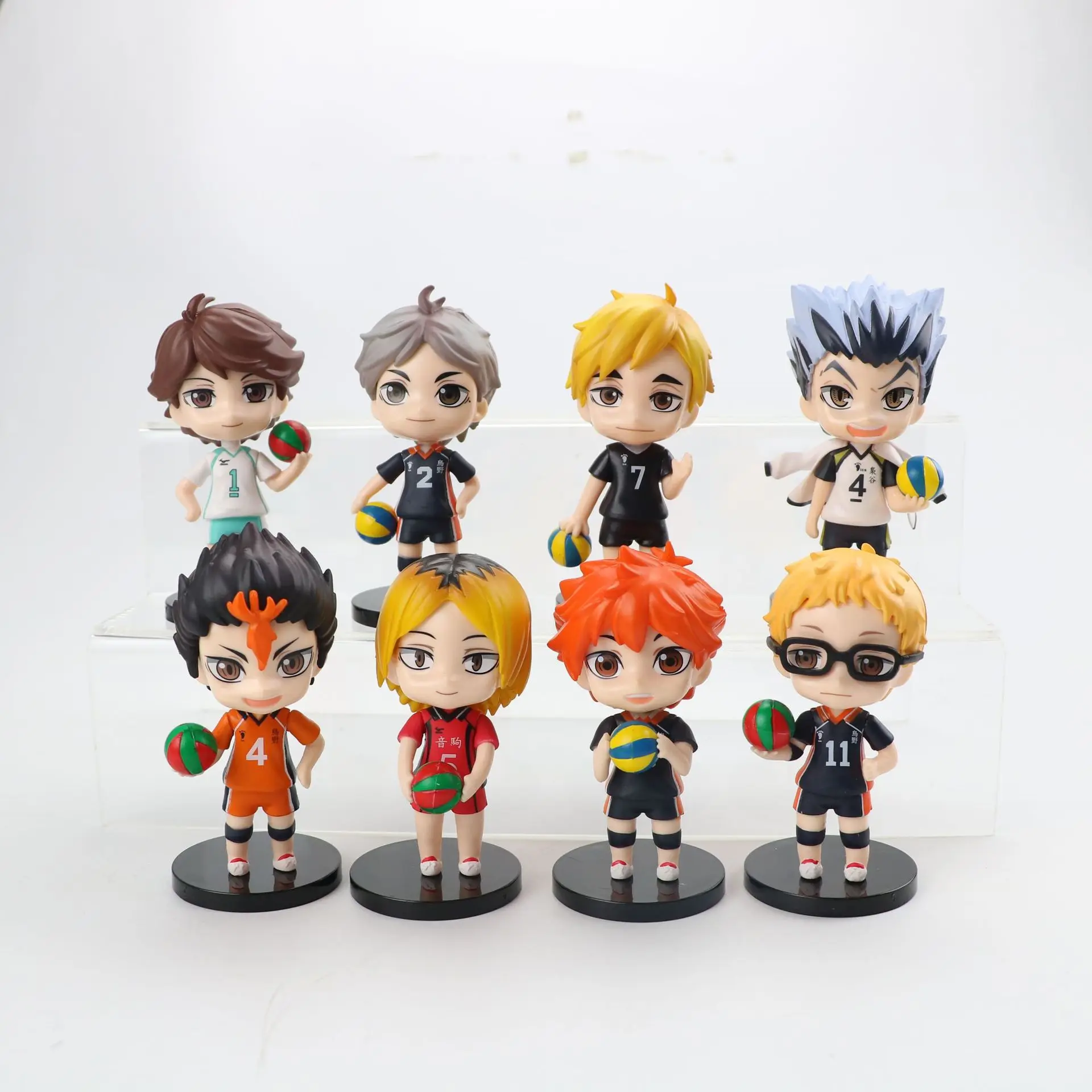 

1 шт. случайная отправка Haikyuu! Аниме Kenma Kozume Shoyo Hinata Kotaru Bokuto Yu Nishinoya экшн-Фигурки игрушки ПВХ модель подарки для детей