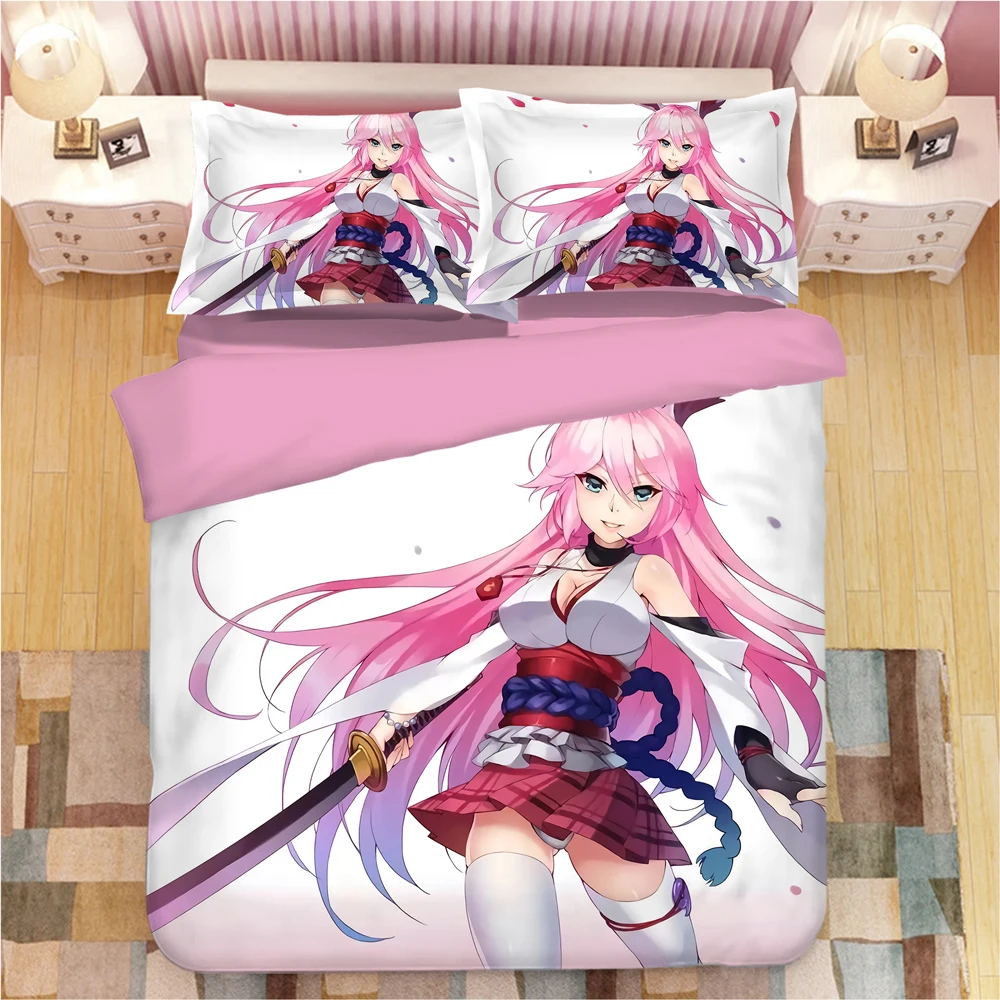 

Yae Sakura bed linen Cartoon anime Duvet Covers Pillowcases kids Anime Comforter Bedding Sets bed linens bedclothes bed set 02