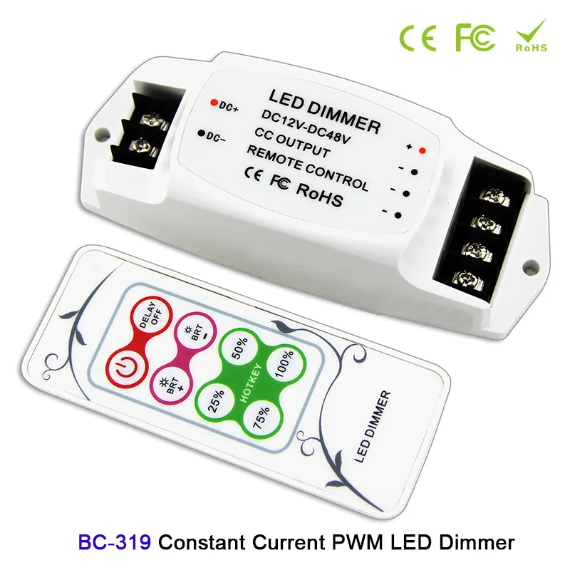 

350mA/700mA/1050mA/2400mA LED Dimmer BC-319 Constant Current PWM signal Output Lamp Light controller with wireless remote