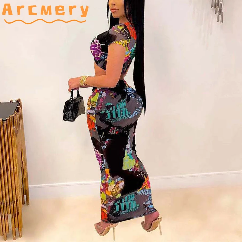 

Women Abstract Printed V-neck Bowknot Design Bodycon Maxi Dress