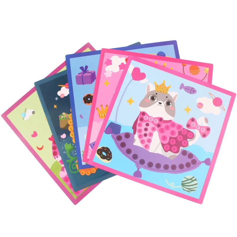 Пазл расписанный вручную Веселая детская комната деревянная декоративная