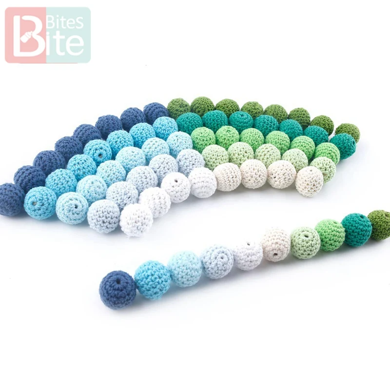 Укус укусов 20 штук 16 мм деревянный из бисера вязание крючком Детские