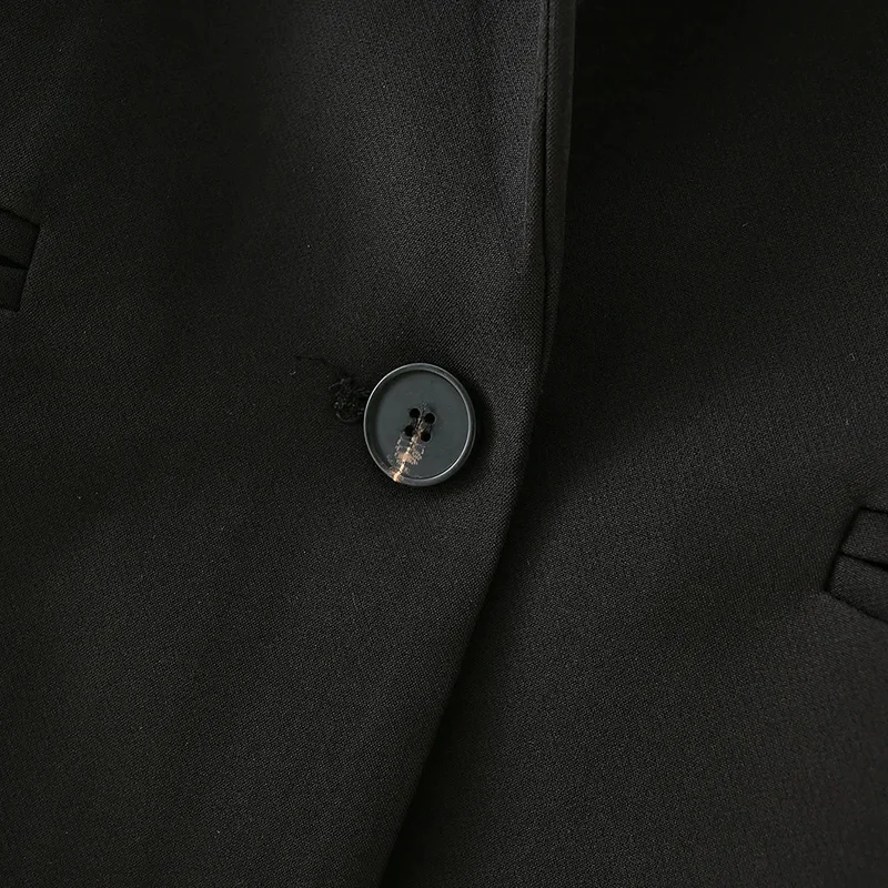 Блейзер ZRN Женский Повседневный однотонный на одной пуговице офисный винтажный Модный женский костюм