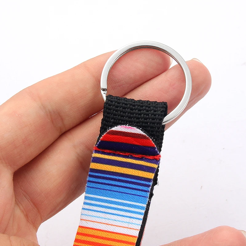 Брелок для ключей женский полосатый Леопардовый с растениями брелок держатель