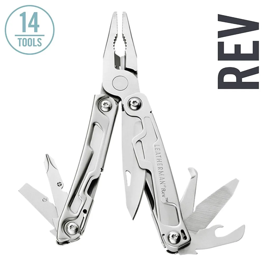 Многофункциональный инструмент LEATHERMAN Rev нержавеющая сталь с нейлоновым