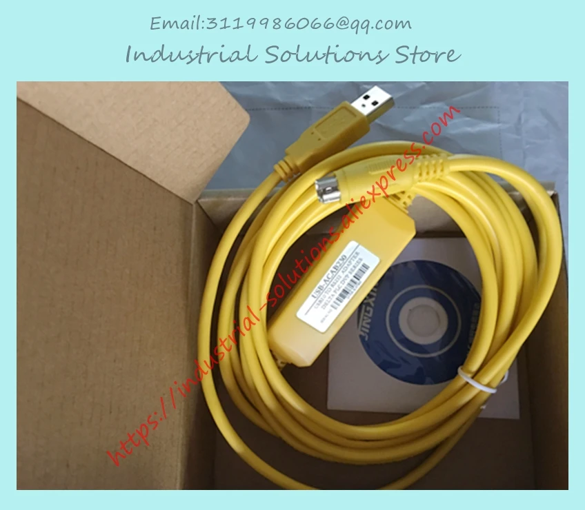 ПЛК кабель для программирования USBACAB230 usb-dvp желтый второе поколение win7