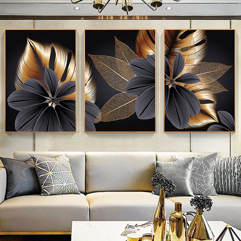 

European Style Canvas Painting Wall Art Pictures Modern Posters and Print Flowers Shining Light in Home Living Room Home Decora