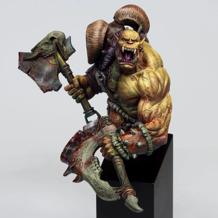 1/12 Orc Rager Смола модель бюста GK Sci-fi тема разобранный и Неокрашенный комплект |