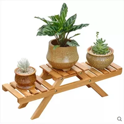 Рабочий стол Nanzhu цветочный стеллаж из цельного дерева многослойная Мини