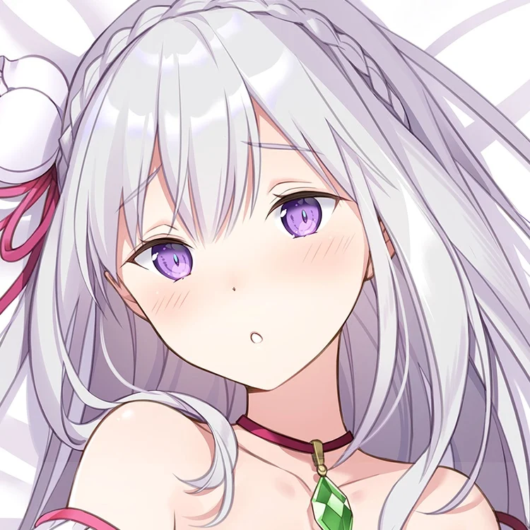 Аниме Re:Life in a different world from zero Emilia Sexy Dakimakura обнимающая Подушка Чехол японская