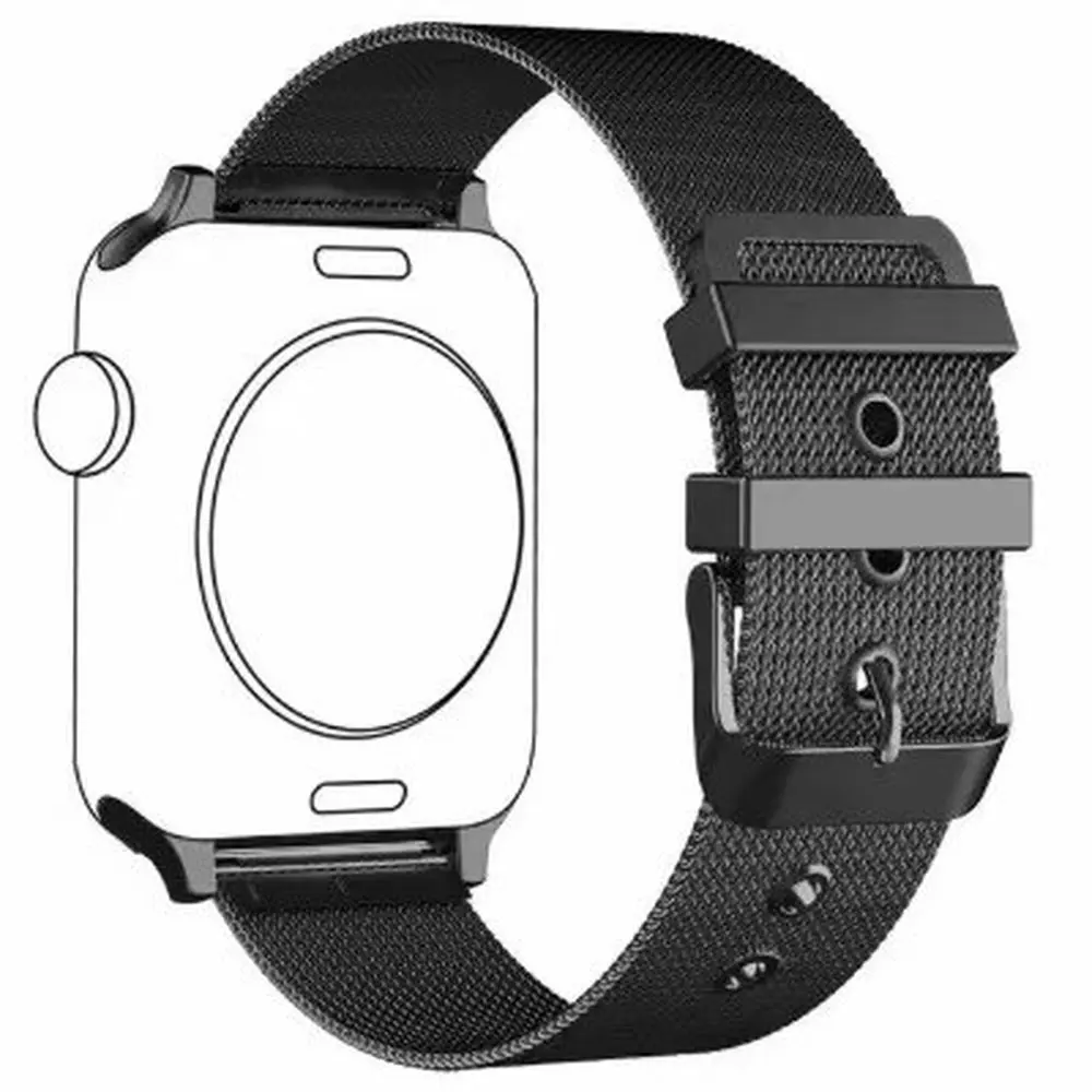 42 мм 38 мм Миланская Петля из нержавеющей стали для Apple Watch Band 5 4 40 мм 44 мм металлический сетчатый ремешок для iWatch 3 2 1