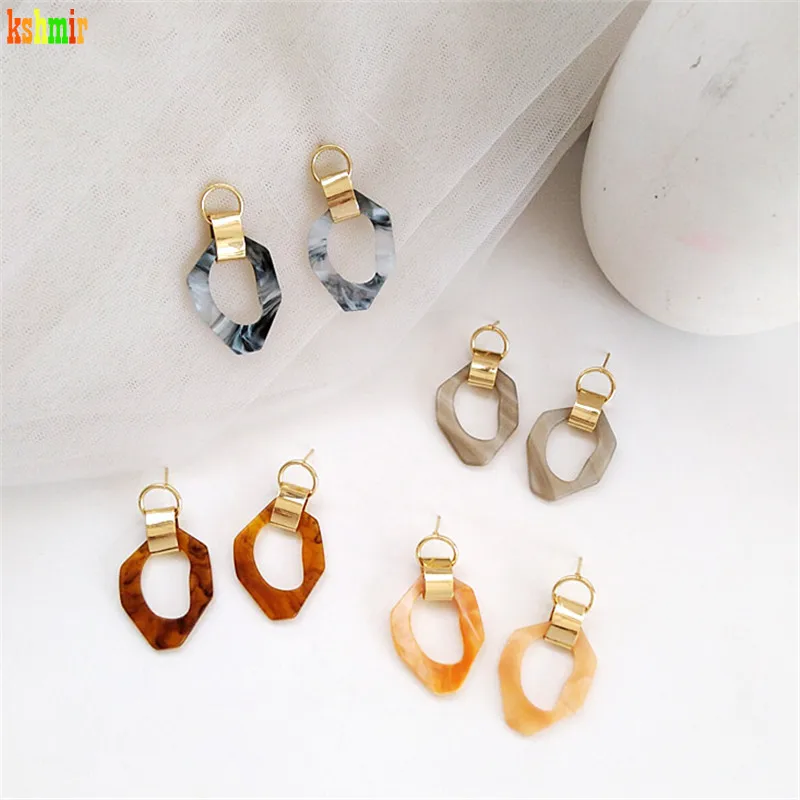 Женские Геометрические серьги Kshmir простые Неправильной Геометрии модные