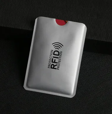 HJKL 6 шт. Rfid кошелек блокирующий замок держатель для банковских карт Id Чехол для банковских карт защита металлический кредитный NFC Держатель алюминий 6,3*9,1 см - Цвет: 6PCS M