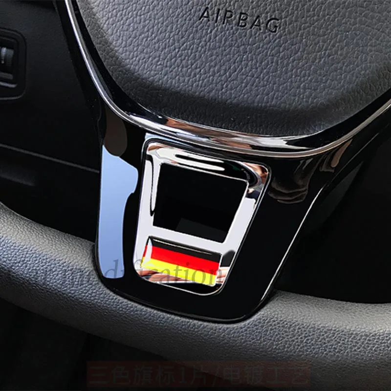Для VW Teramont Atlas 2017 2018 2019 ABS R Стиль внутренняя Накладка для рулевого колеса