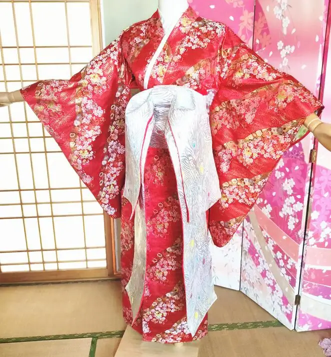 Летний кардиган японский сливовый цветочное кимоно юката женщина сценическое