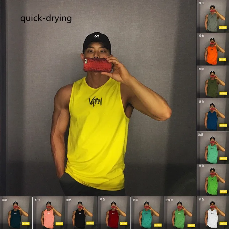 

Жилет-слинг для спортзала, дышащая майка с принтом, мужской облегающий спортивный жилет без рукавов для фитнеса, мужской летний спортивный жилет для бега