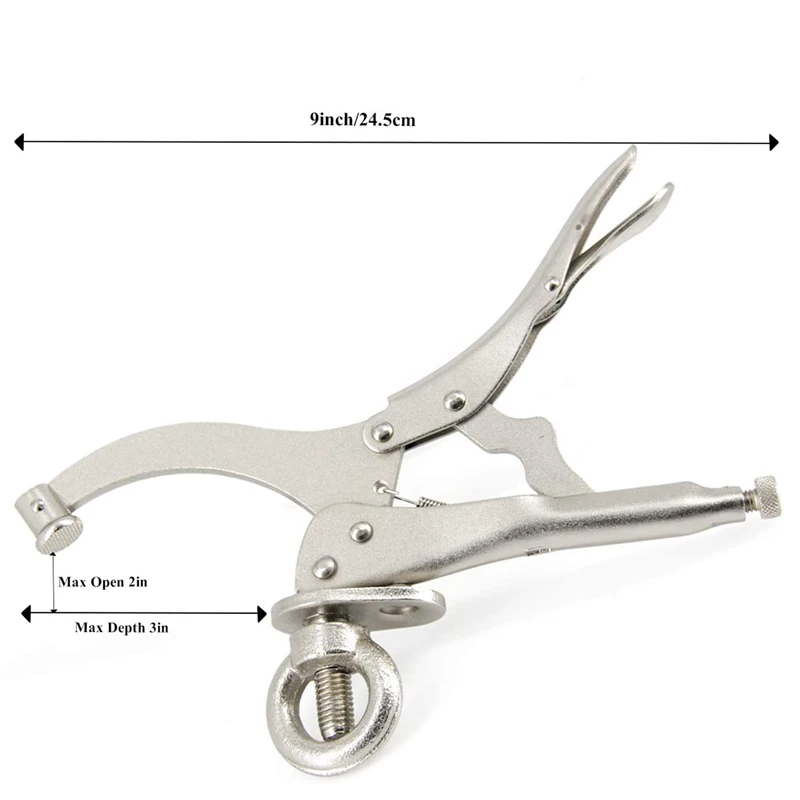 

9 Inch Drill Press Locking Clamp, Drill Press Vise, Heavy Duty Drill Press Locking Clamp