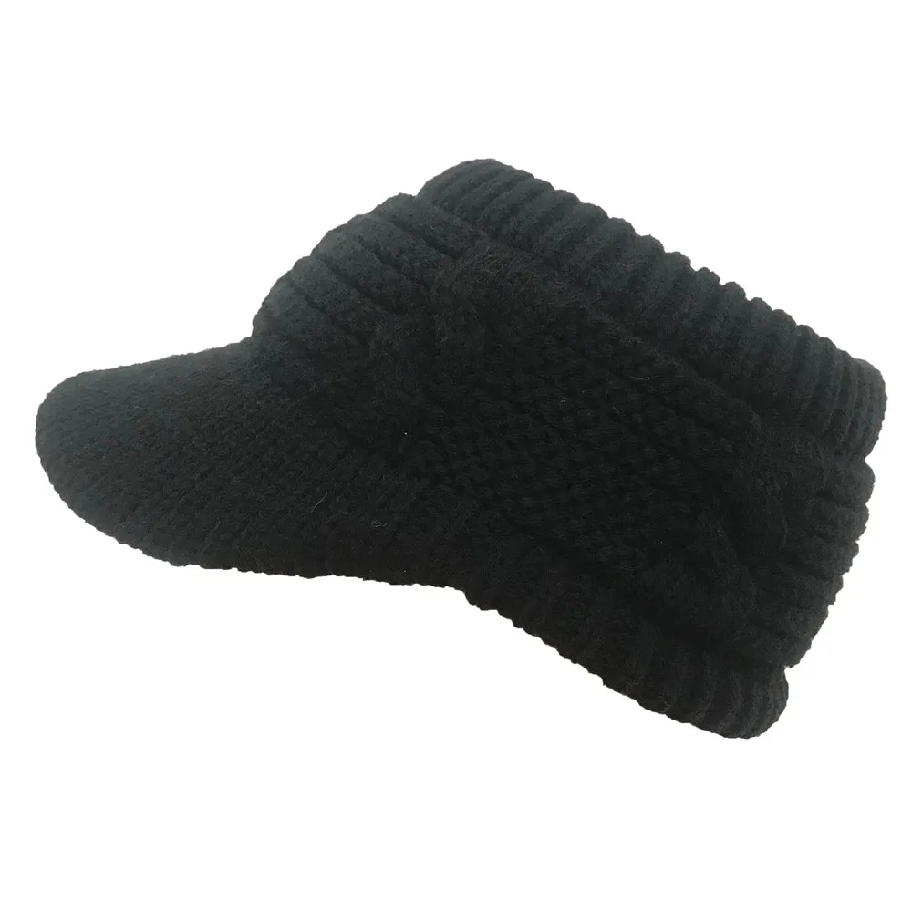 Вязаная зимняя шапка из меха кролика шерстяная газетчика Женская Удобная теплая