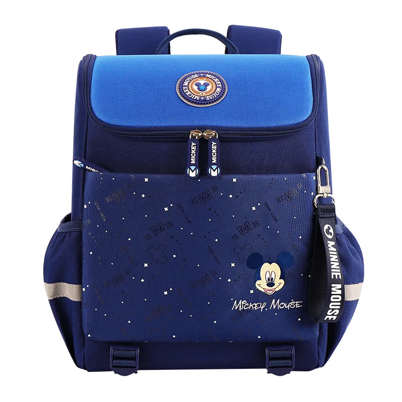 Школьные портфели для девочек и мальчиков с мультипликационным рисунком Disney, рюкзак с принтом Микки и Минни Маус для подростков, вместитель...