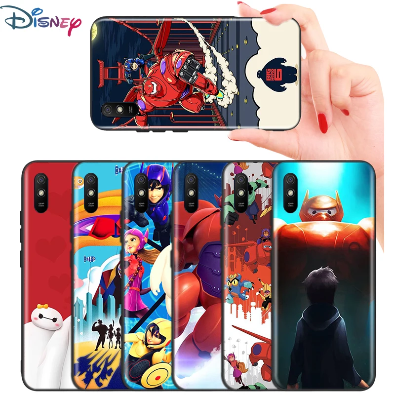 

Silicone Black Cover Big Hero 6 Baymax For Xiaomi Redmi K40 K30i K30T K30S K20 10X GO S2 Y2 Pro Ultra Phone Case