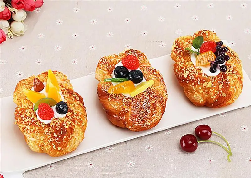 Искусственная еда торт закусочный хлеб вечерние украшения мини-модель домашний