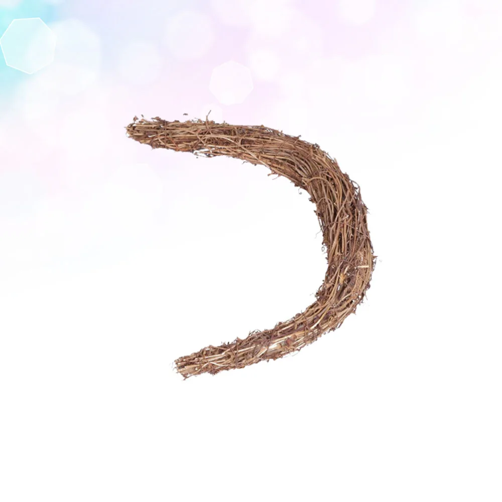 Moon Форма деревянный гирлянда поделки своими руками Настенный декор Подвеска для