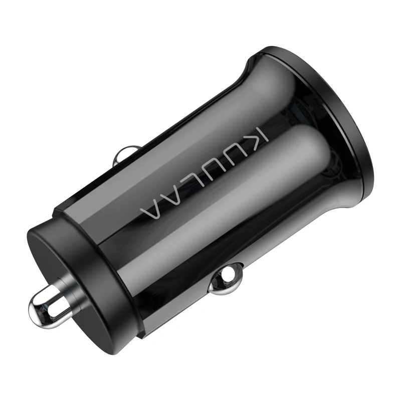 KUULAA Quick Charge 4,0 36 Вт QC PD 3,0 Автомобильное зарядное устройство для samsung S10 9 Быстрая автомобильная зарядка для Xiaomi iPhone usb ЗУ для мобильного телефона - Тип штекера: Dual QC Black