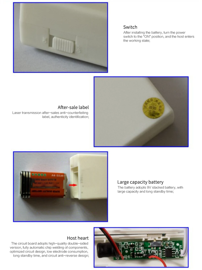 

Water Leak Alarm Flood Level Overflow Detector Sensor Home Security Alert 110dB Independent Water Leak Sensor