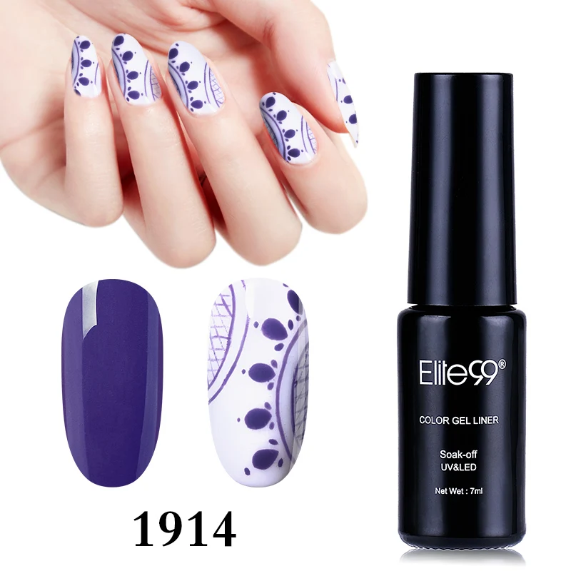 Elite99 7ml Wire Drawing Nail Gel Lacquer Painting Varnish Soak Off Pulling Silk Spider Creative Art Polish | Красота и здоровье
