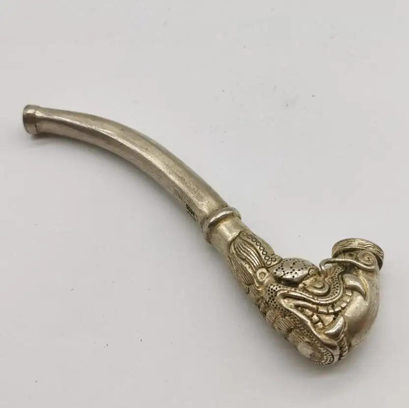 

Китайская небольшая медная архицированная статуя с изображением головы дракона