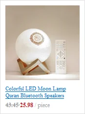 Quran светодиодный лампочка беспроводной Bluetooth колонки, сдистанционным управлением затемнения E27 Мусульманский Коран выпрямитель FM радио TF MP3 Музыка лампа