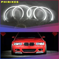 niscarda angel eyes light for bmw e36 e38 e39 e46 white car led ccfl halo rings headlight auto drl 4x 131mm lamp kit