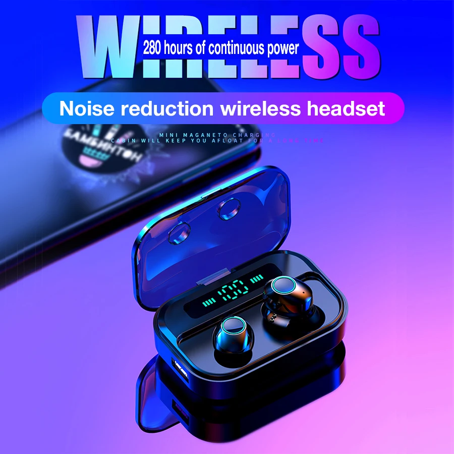 CBAOOO M7 TWS беспроводные Bluetooth наушники 5,0 в спортивная водонепроницаемая гарнитура беспроводные наушники стерео микрофон Игровые наушники для xiaomi