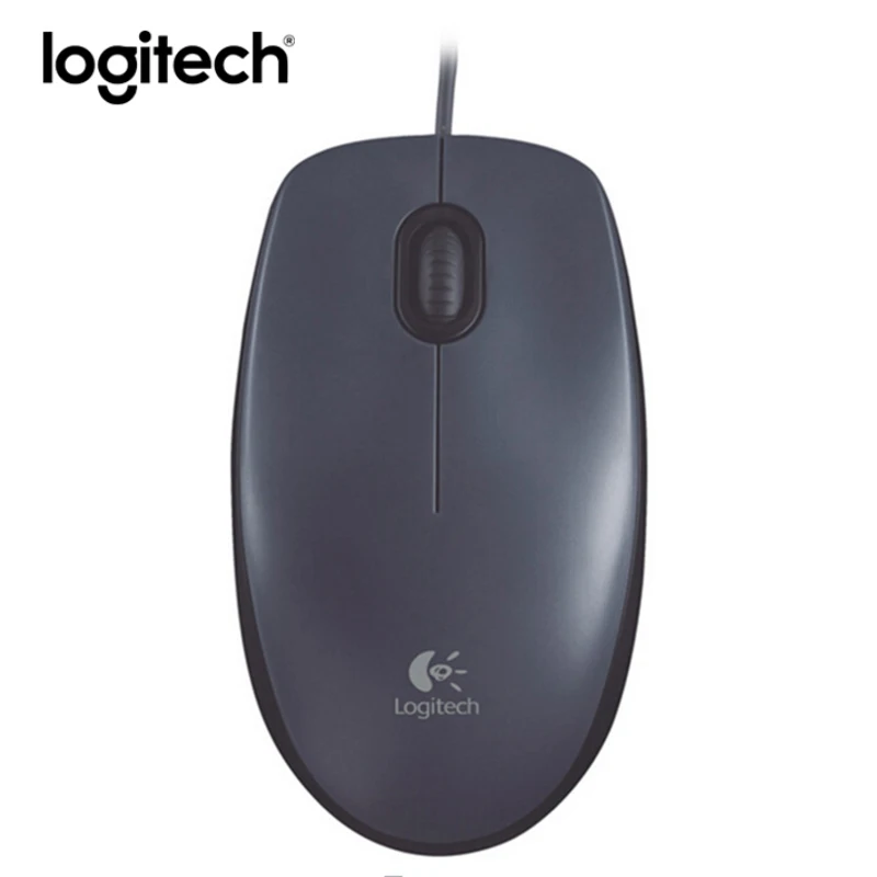 Logitech M90 компьютер Мышь портативных ПК проводной мыши 1000 точек/дюйм USB Интерфейс для Windows 10/8/7/Vista Mac
