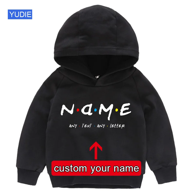 

Kids Custom Hoodie Personalized Sweatshirts for Children Custom Name Your Design Toddler Baby Boy Birthday Clothing Girl Clothes
